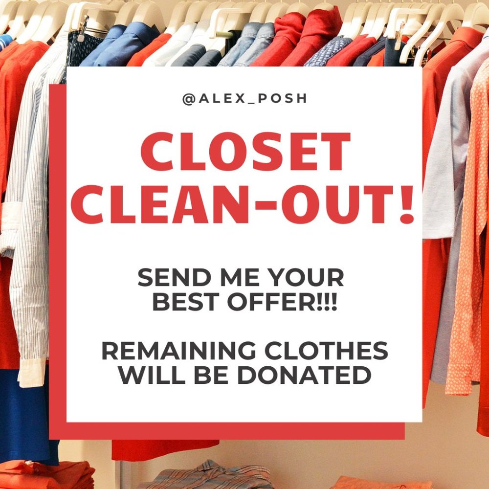Clothing Closet Cleanout